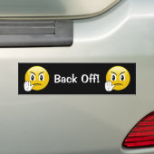 Terug van Emoji Bumpersticker (Op auto)