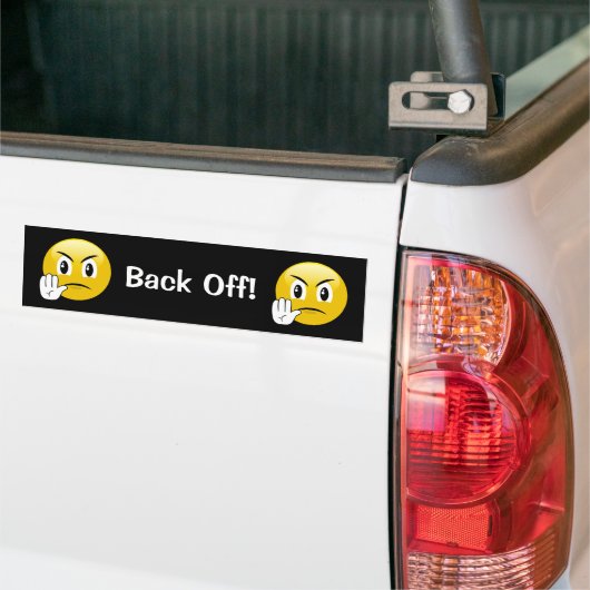 Terug van Emoji Bumpersticker (Op Truck)