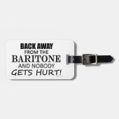 Terug van het Baritone-Bagagelabel Bagagelabel (Voorkant horizontaal)