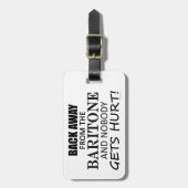 Terug van het Baritone-Bagagelabel Bagagelabel (Voorkant verticaal)