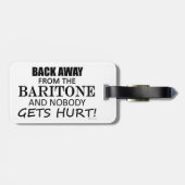 Terug van het Baritone-Bagagelabel Bagagelabel (Achterkant horizontaal)