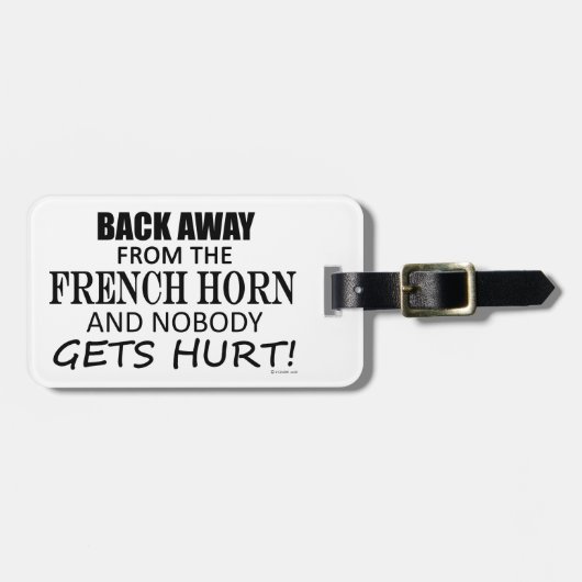 Terug van het Franse Bagagelabel van de Hoorn van (Voorkant horizontaal)