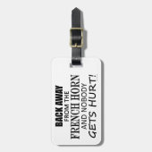 Terug van het Franse Bagagelabel van de Hoorn van (Voorkant verticaal)