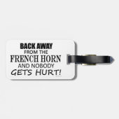 Terug van het Franse Bagagelabel van de Hoorn van (Achterkant horizontaal)