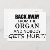 Terug van het orgaan briefkaart (Voorkant / Achterkant)