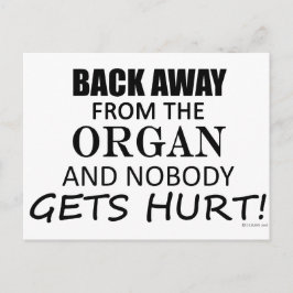 Terug van het orgaan briefkaart