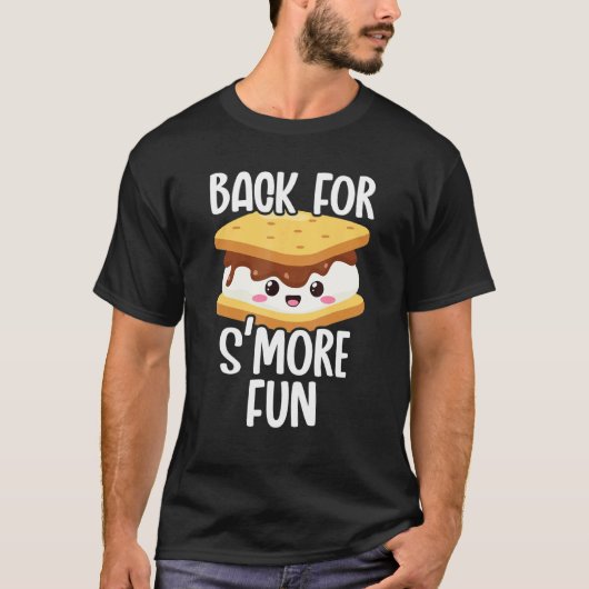 Terug voor meer leuke marshmallow-kampeerrooster C T-shirt (Voorkant)