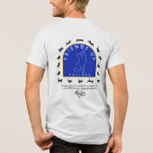 TERUG / VOORKANT - Katten rond Friends of Felines Tri-Blend Shirt (Achterkant)