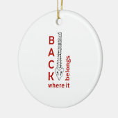 TERUG WAAR HET BEHOORT KERAMISCH ORNAMENT (Links)