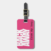 Terug-weg Bagagelabel (Voorkant verticaal)