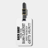 Terug weg van het Bagagelabel van de Bass Clarinet (Voorkant verticaal)