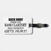 Terug weg van het Bagagelabel van de Bass Clarinet (Achterkant horizontaal)