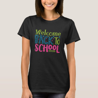 Terug Welkom Op School Docent Waardering T-shirt