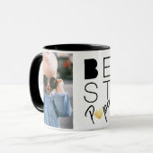 Terug Wit Best Papa Twee Foto Mok (Voorkant links)