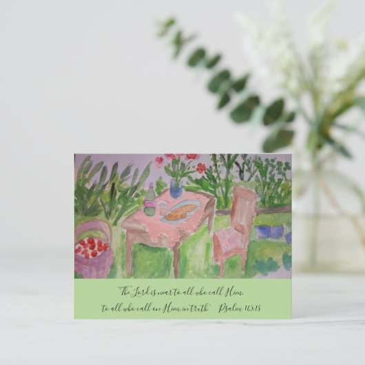 Terug Yard Briefkaart (Staand voorkant)