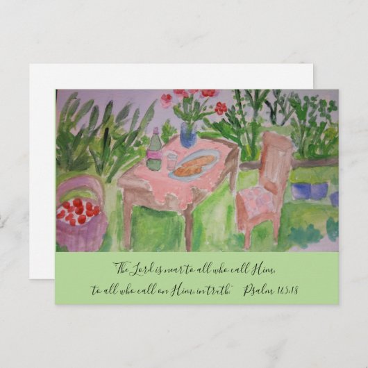 Terug Yard Briefkaart (Voorkant / Achterkant)