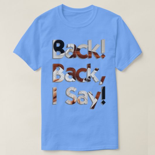 Terug zeg ik t-shirt (Design voorkant)