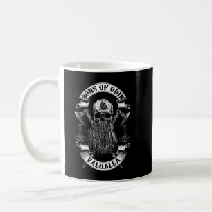 Terug- ZONEN VAN ODIN- Vikingen Noordisch Odin Tho Koffiemok