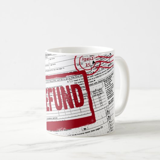 Terugbetaling van vennootschapsbelasting koffiemok (Voorkant rechts)