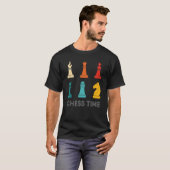 terugboor Chess Player Chess Time T-shirt (Voorkant volledig)