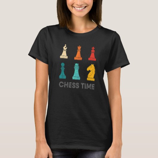 terugboor Chess Player Chess Time T-shirt (Voorkant)