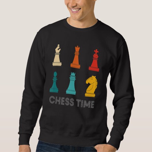 terugboor Chess Player Chess Time Trui (Voorkant)