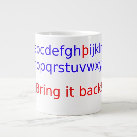 terugbrengen doorn grote koffiekop (Voorkant)