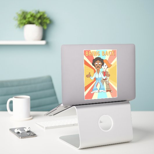 terugbrengen sticker (Laptop op bureau)