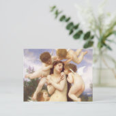 Teruggave van de lente (Le Printemps) door Bouguer Briefkaart (Staand voorkant)