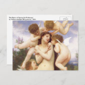 Teruggave van de lente (Le Printemps) door Bouguer Briefkaart (Voorkant / Achterkant)