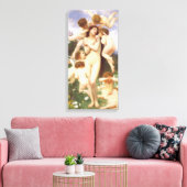 Teruggave van de lente (Le Printemps) door Bouguer Canvas Afdruk (Insitu (Woonkamer))