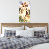 Teruggave van de lente (Le Printemps) door Bouguer Canvas Afdruk (Insitu (Slaapkamer))