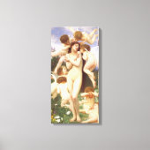 Teruggave van de lente (Le Printemps) door Bouguer Canvas Afdruk (Voorkant)