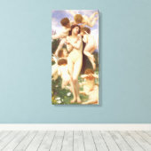 Teruggave van de lente (Le Printemps) door Bouguer Canvas Afdruk (Insitu (Houten vloer))