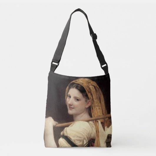 Teruggave van de markt door William-Adolphe Bougue Crossbody Tas (Voorkant)