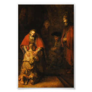 Teruggave van de Prodigal Son door Rembrandt van R Foto Afdruk