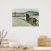 Teruggave van het bos door Giovanni Segantini Poster (Keuken)