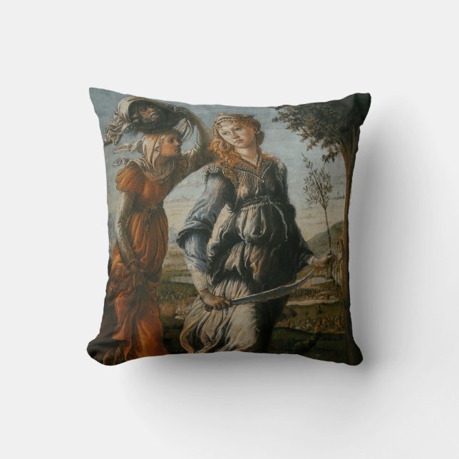 Teruggave van Judith aan Bethulia door Botticelli Kussen (Voorkant)