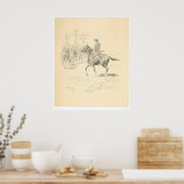 Teruggave van scout (1419A) Poster (Keuken)