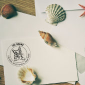 Teruggaveadres Burmilla Cat Rubberstempel