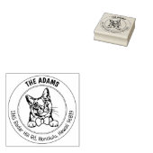 Teruggaveadres Burmilla Cat Rubberstempel (Gestempeld)