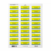 Teruggaveadres schooldagen etiket (Full Sheet)