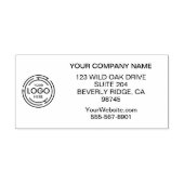 Teruggaveadres van bedrijf Logo Zelfinktende Stempel (Design)