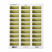 Teruggaveadres van muzieknoot etiket (Full Sheet)