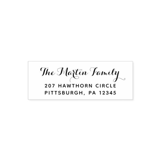 teruggaveadres voor script zelfinktende stempel (Design)