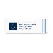 Teruggaveadreslabel anker etiket (Voorkant)