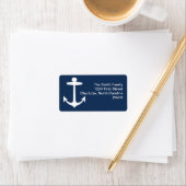 Teruggaveadreslabel ankersilhouet etiket (Insitu)