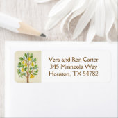 Teruggaveadreslabel Pear Tree Etiket (Insitu)