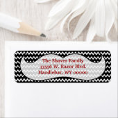 Teruggaveadreslabel snor etiket (Insitu)