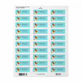 Teruggaveadreslabel van stierendrager etiket (Full Sheet)